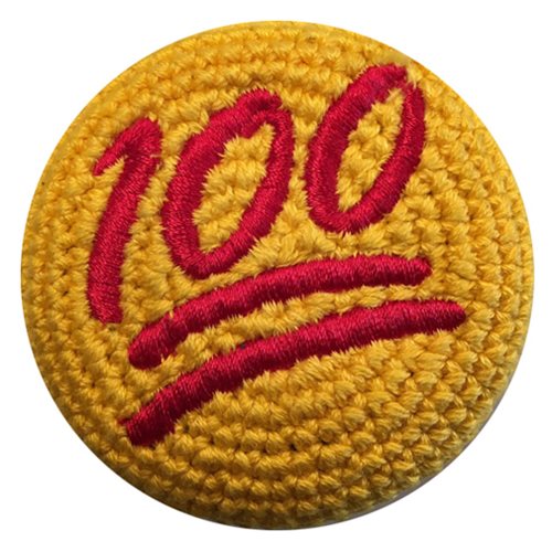 Emoji 100 Percent Crocheted Footbag